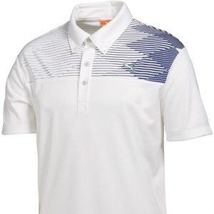 Puma Golf White Argyle Tech Polo